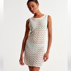 Abercrombie and Fitch Crochet Style Mini Dress Swim Coverup